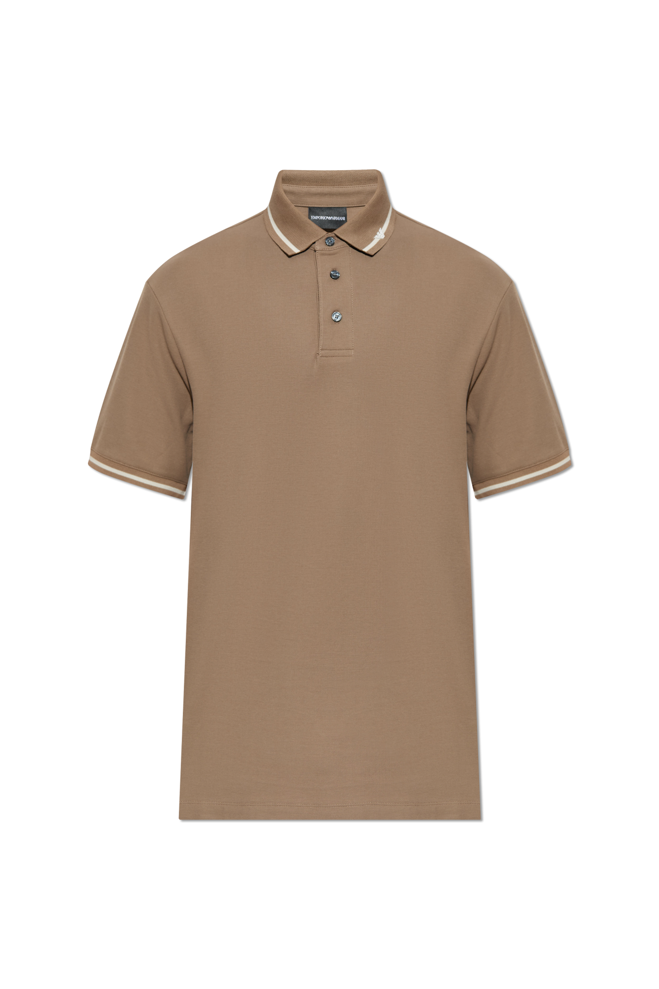 Brown Polo with logo Emporio Armani - Vitkac Canada
